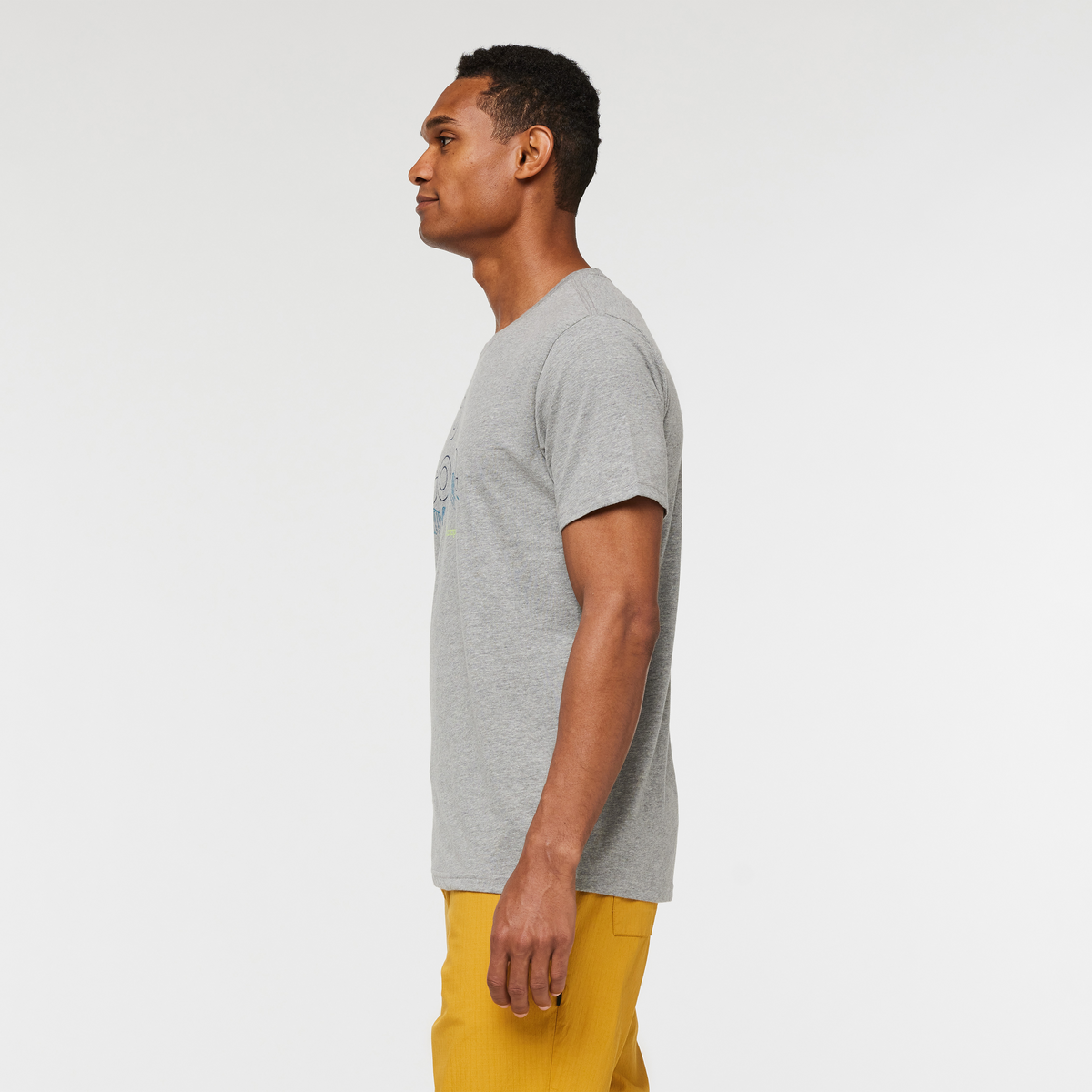 Rising Do Good Organic T-Shirt - Men's, Heather Grey, Model Jason