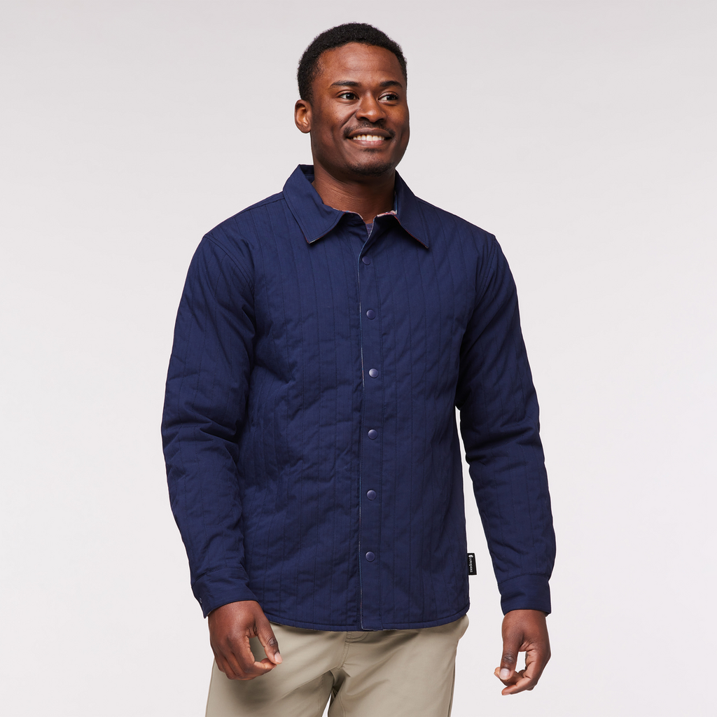 Salto Insulated Flannel Jacket - Men's, Ink Plaid, Model Jeremy