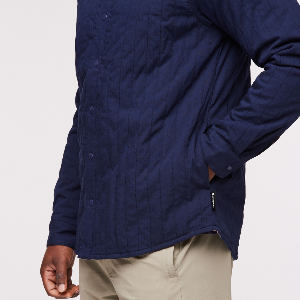 Salto Insulated Flannel Jacket - Men's, Ink Plaid, Model Jeremy