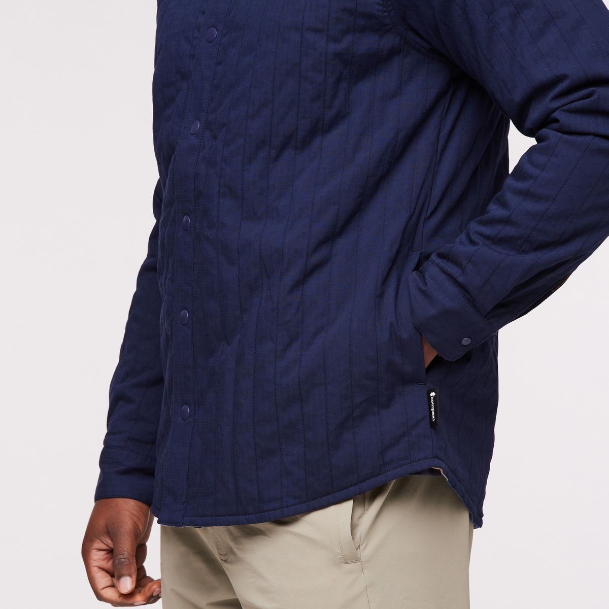 Salto Insulated Flannel Jacket - Men's, Ink Plaid, Model Jeremy
