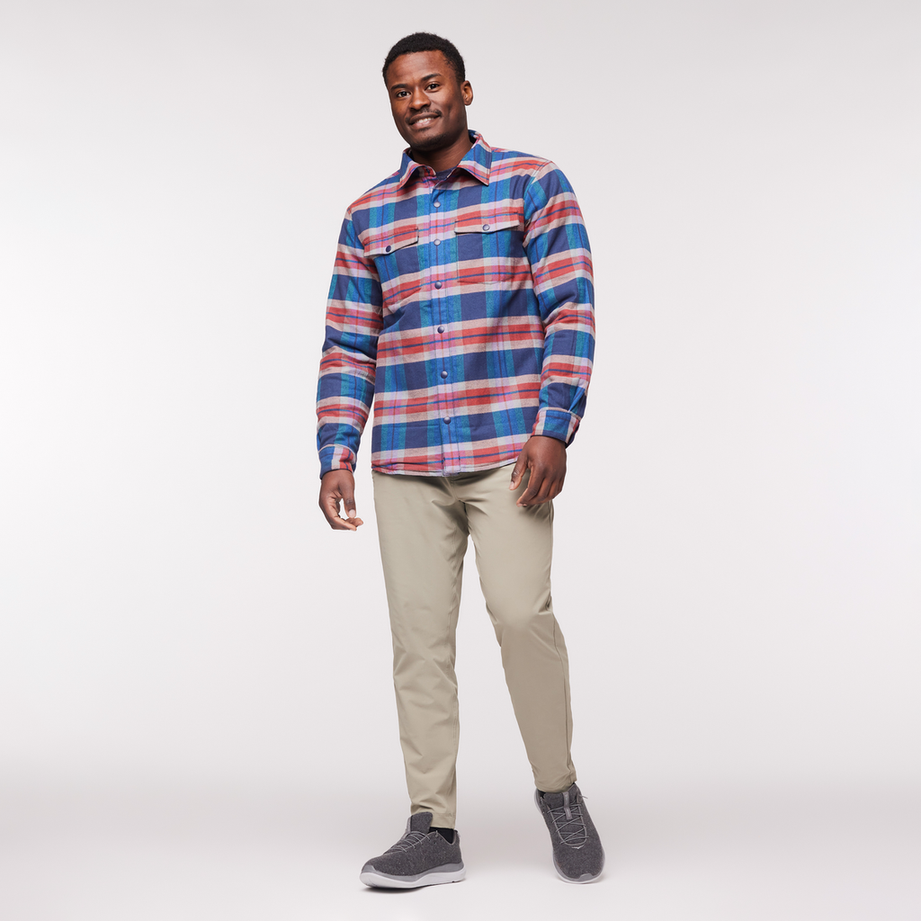 Salto Insulated Flannel Jacket - Men's, Ink Plaid, Model Jeremy