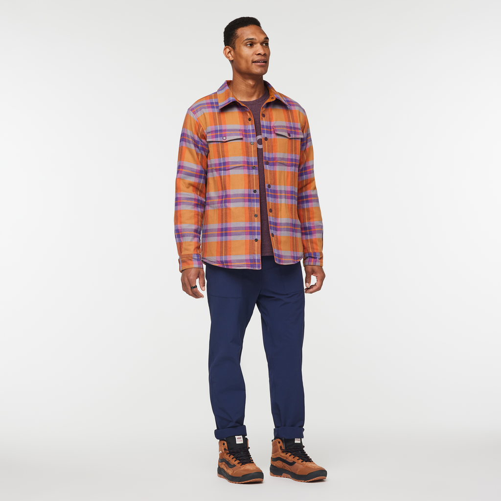 Salto Insulated Flannel Jacket - Men's, Saddle Plaid, Model Jason