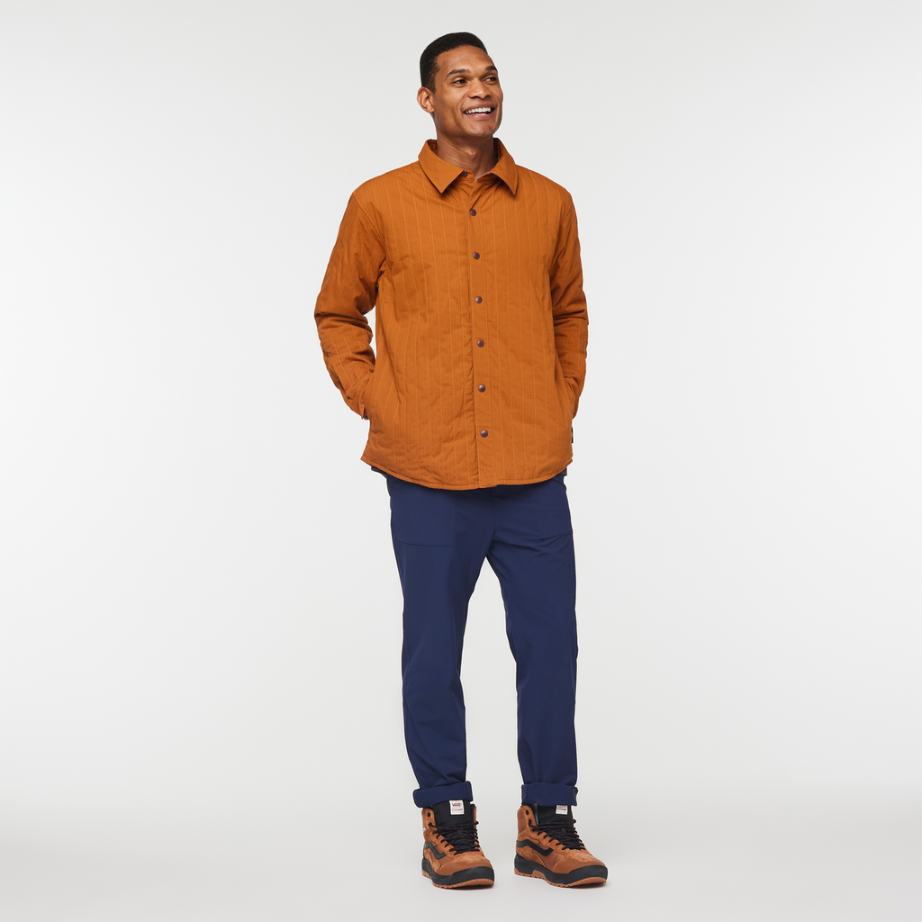 Salto Insulated Flannel Jacket - Men's, Saddle Plaid, Model Jason