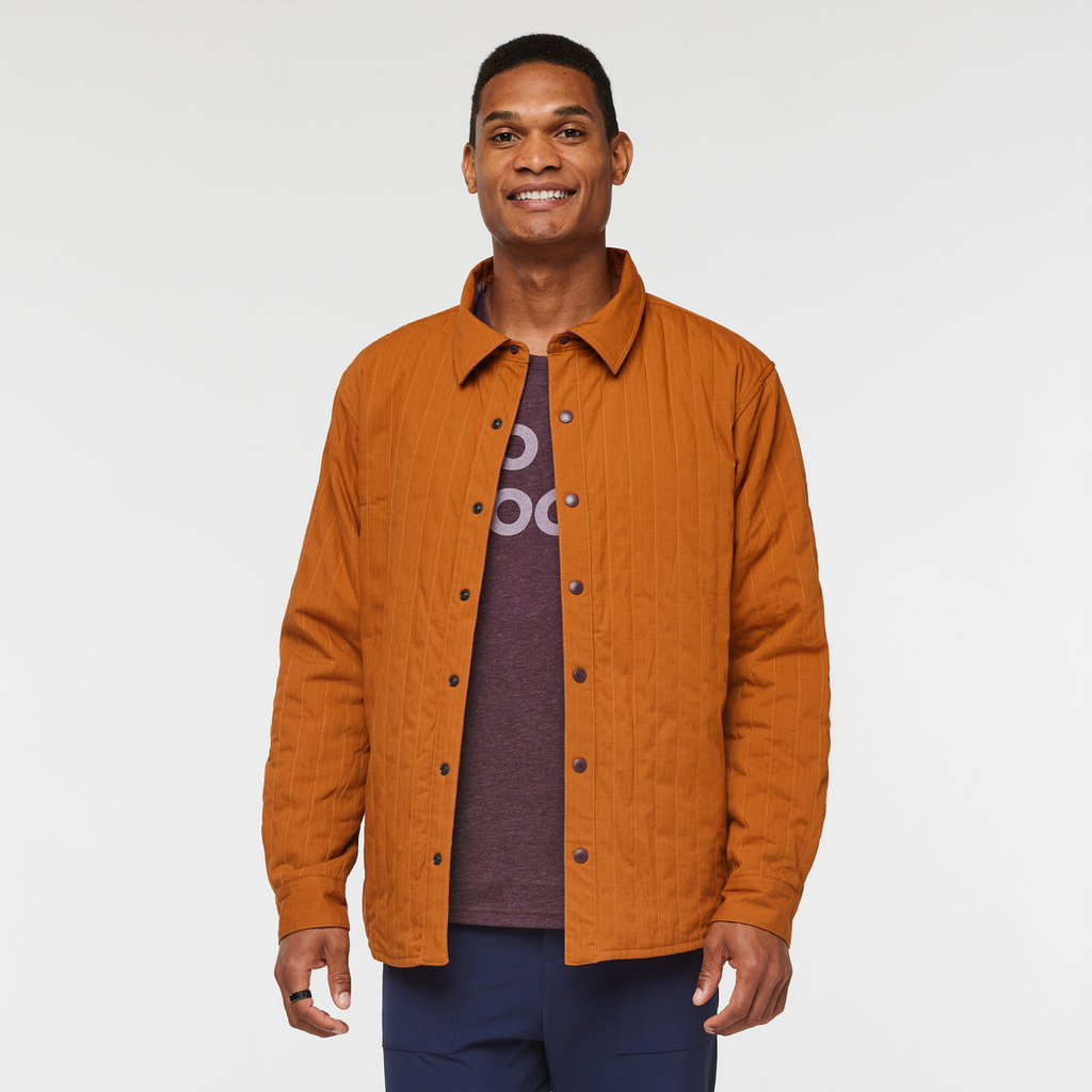 Salto Insulated Flannel Jacket - Men's, Saddle Plaid, Model Jason