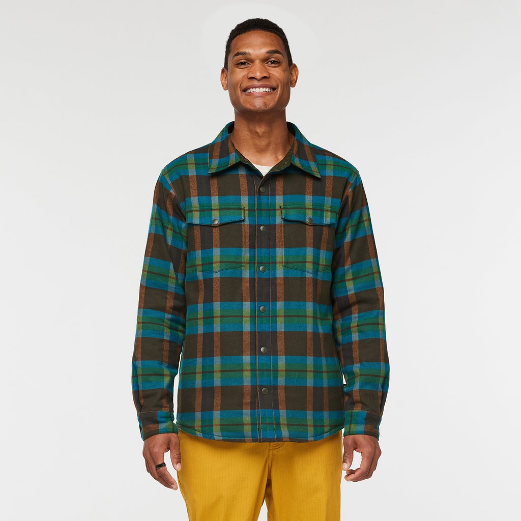Salto Insulated Flannel Jacket - Men's, Woods Plaid, Model Jason