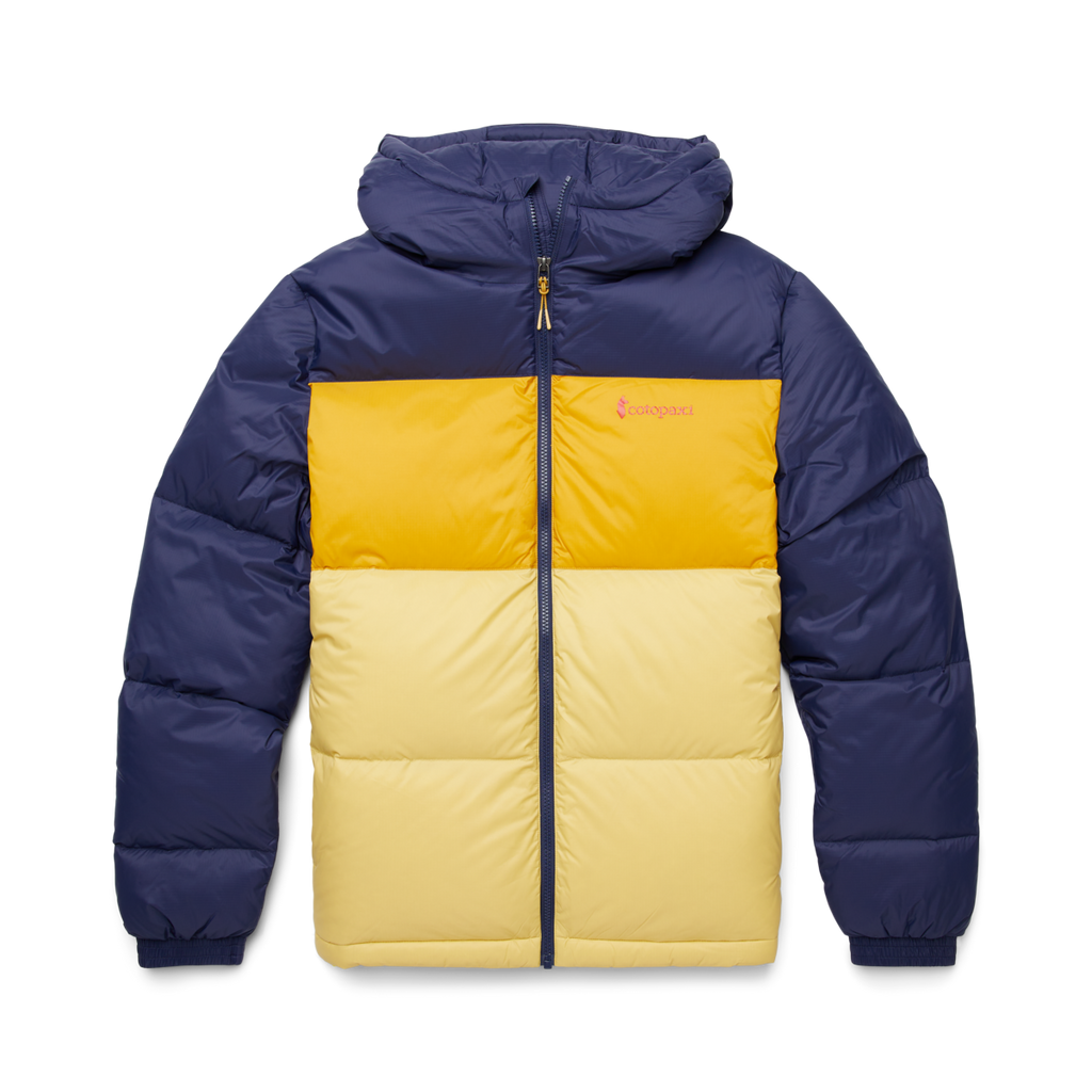 Solazo Hooded Down Jacket - Men's, Maritime/Amber, Model Jason