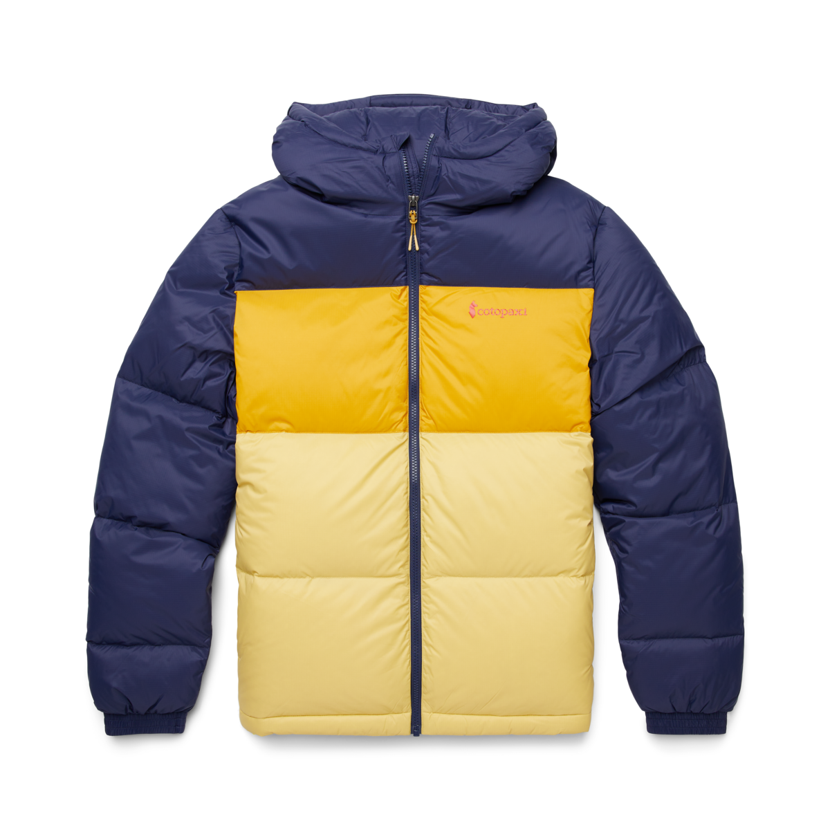Solazo Hooded Down Jacket - Men's, Maritime/Amber, Model Jason