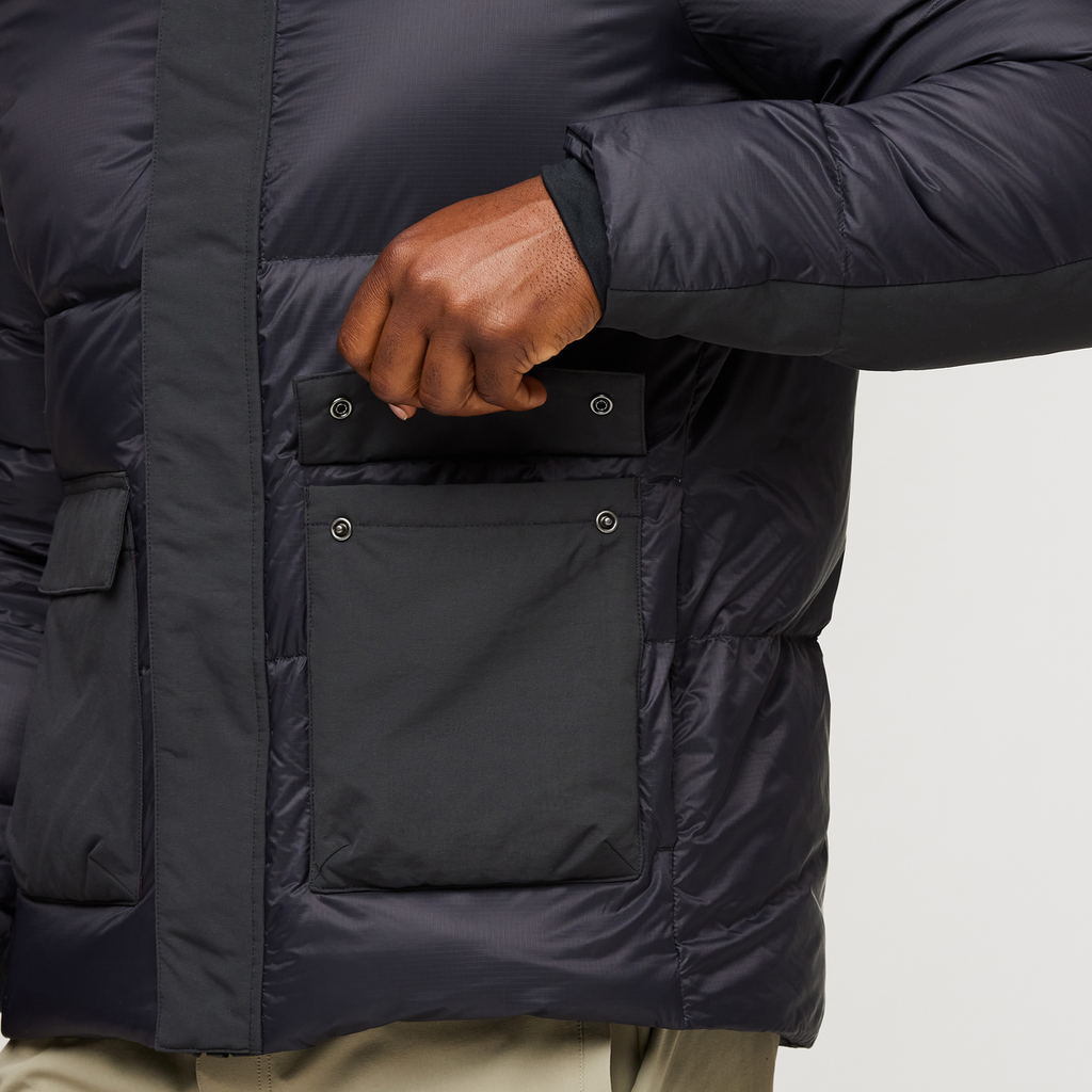 Solazo Down Parka - Men's, Cotopaxi Black, Model Jeremy
