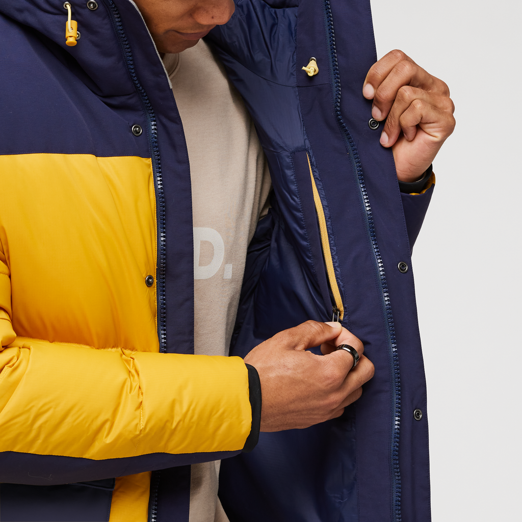 Solazo Down Parka - Men's, Maritime/Amber, Model Jason