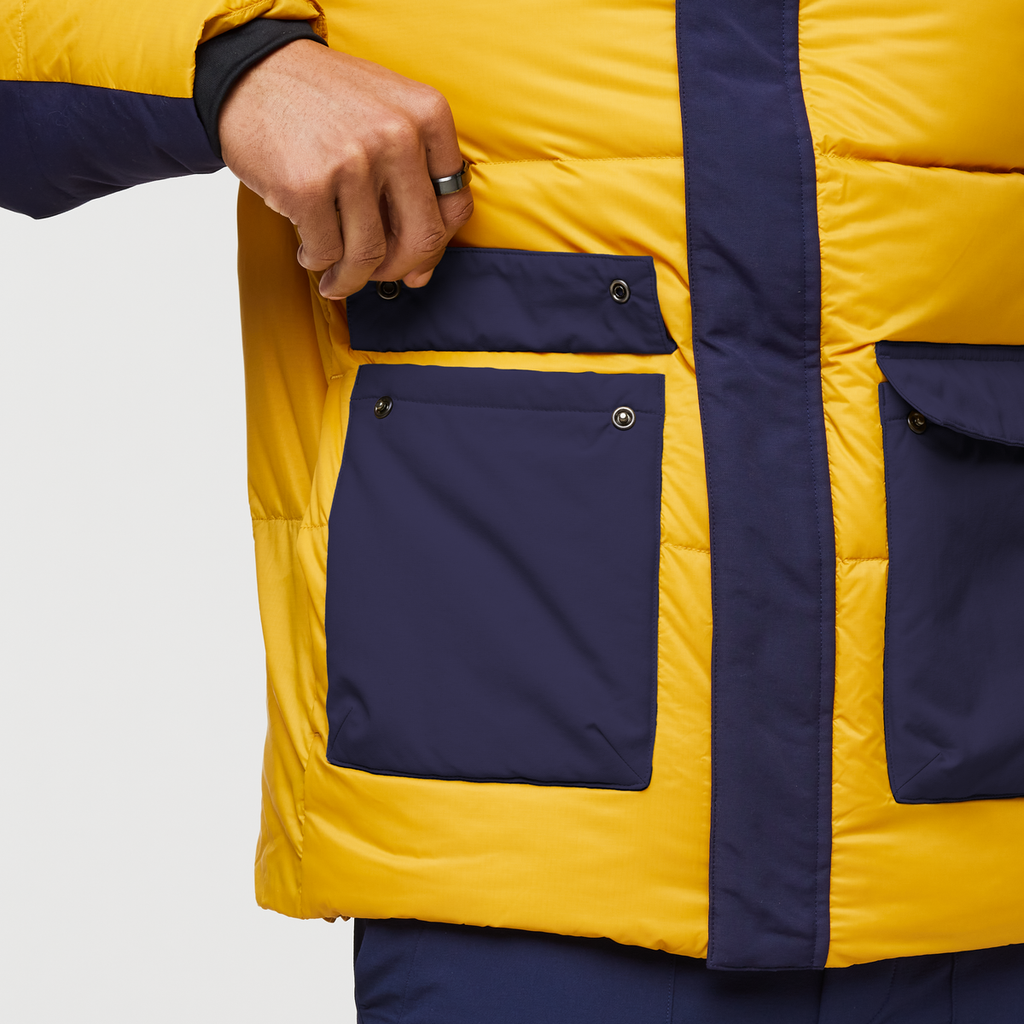 Solazo Down Parka - Men's, Maritime/Amber, Model Jason