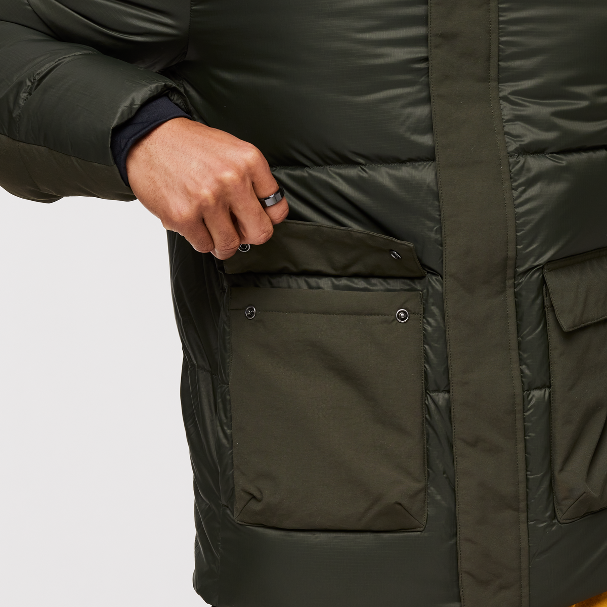 Solazo Down Parka - Men's, Woods, Model Jason