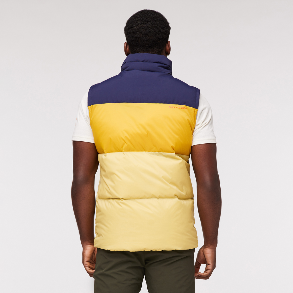 Solazo Down Vest - Men's, Maritime/Amber, Model Jeremy