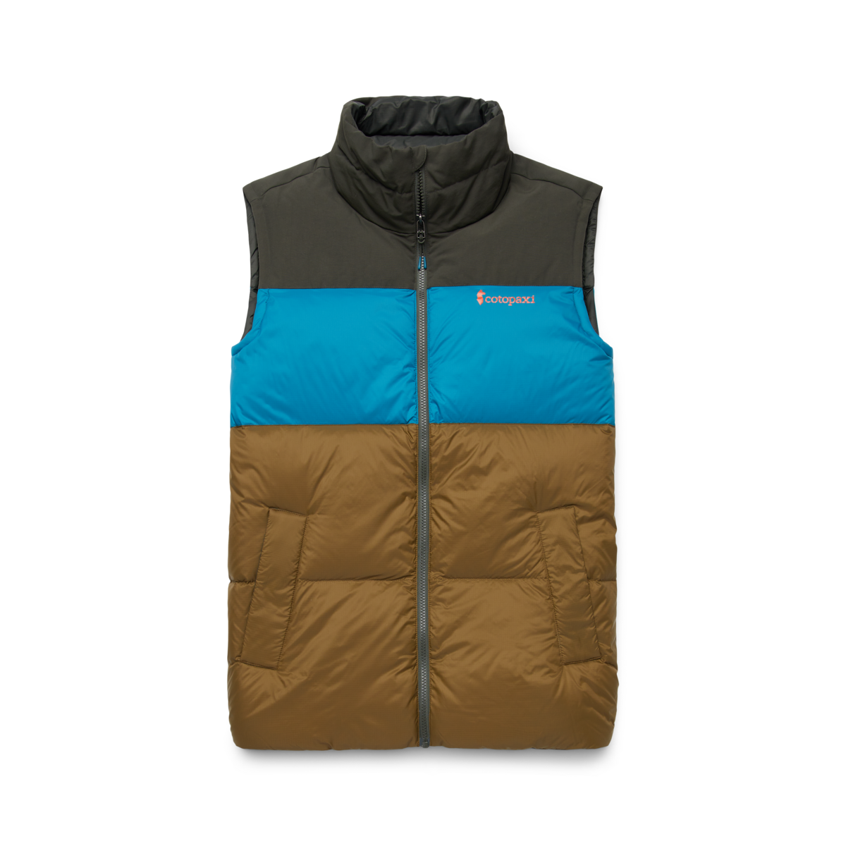 Solazo Down Vest - Men's, Woods/Gulf, Model Jeremy