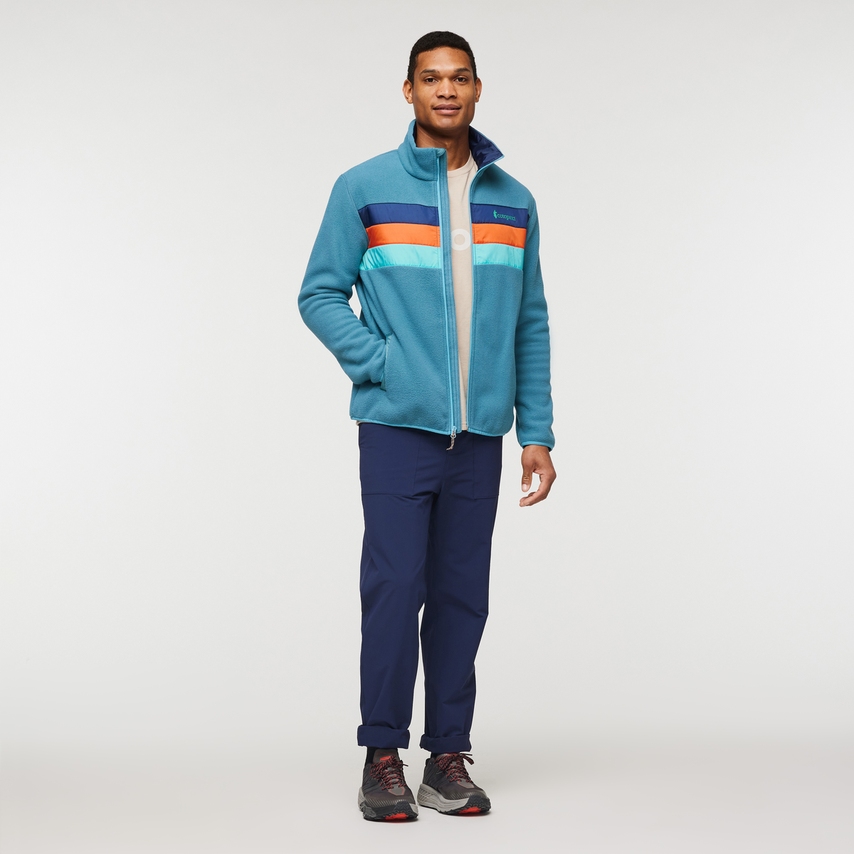 Teca Fleece Full-Zip Jacket - Men's, Headwinds, Model Jason