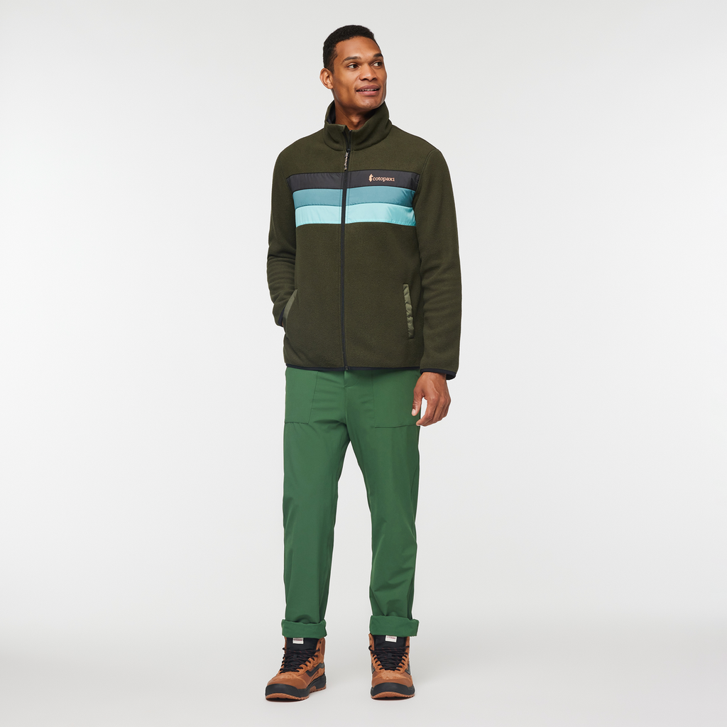 Teca Fleece Full-Zip Jacket - Men's, Night Walk, Model Jason