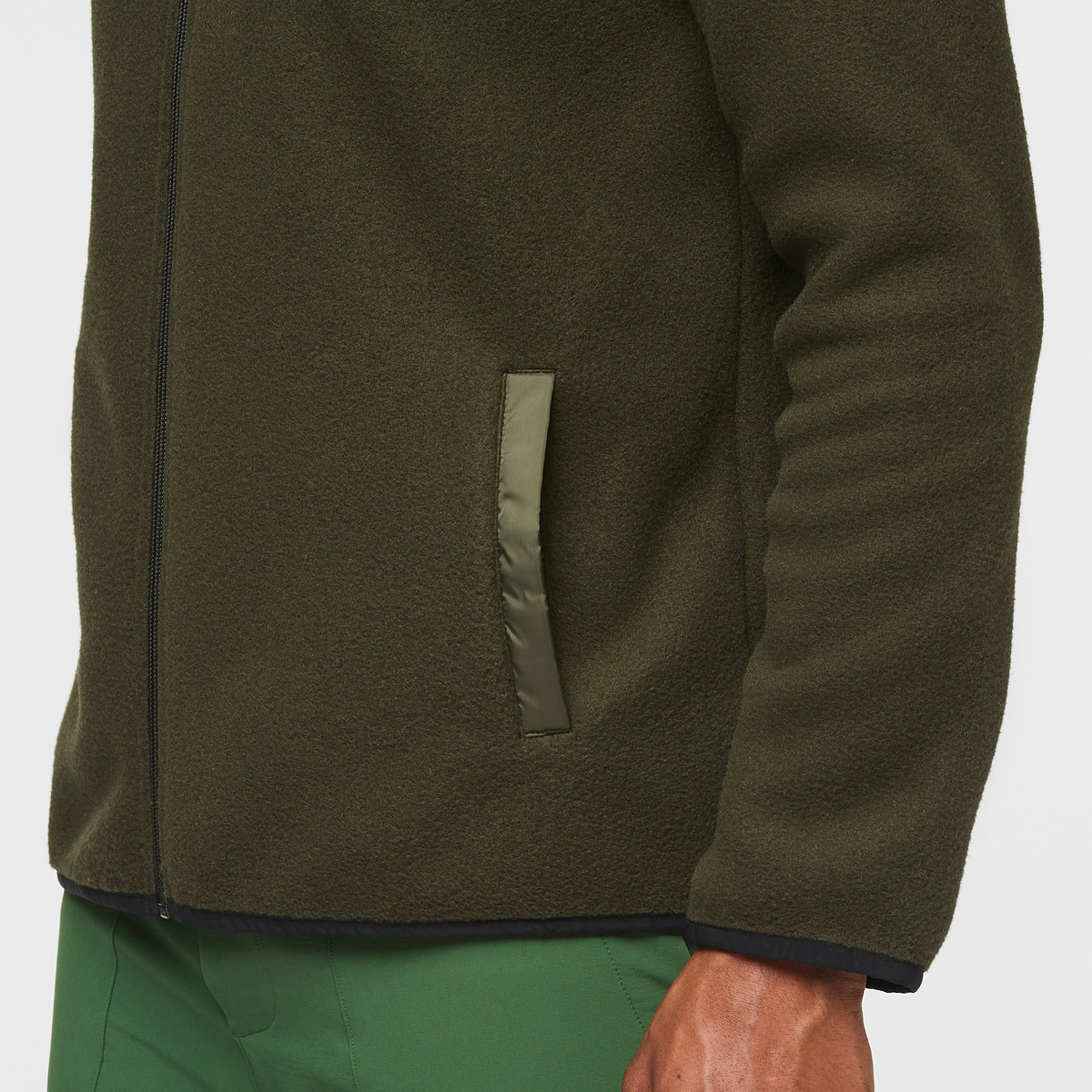 Teca Fleece Full-Zip Jacket - Men's, Night Walk, Model Jason