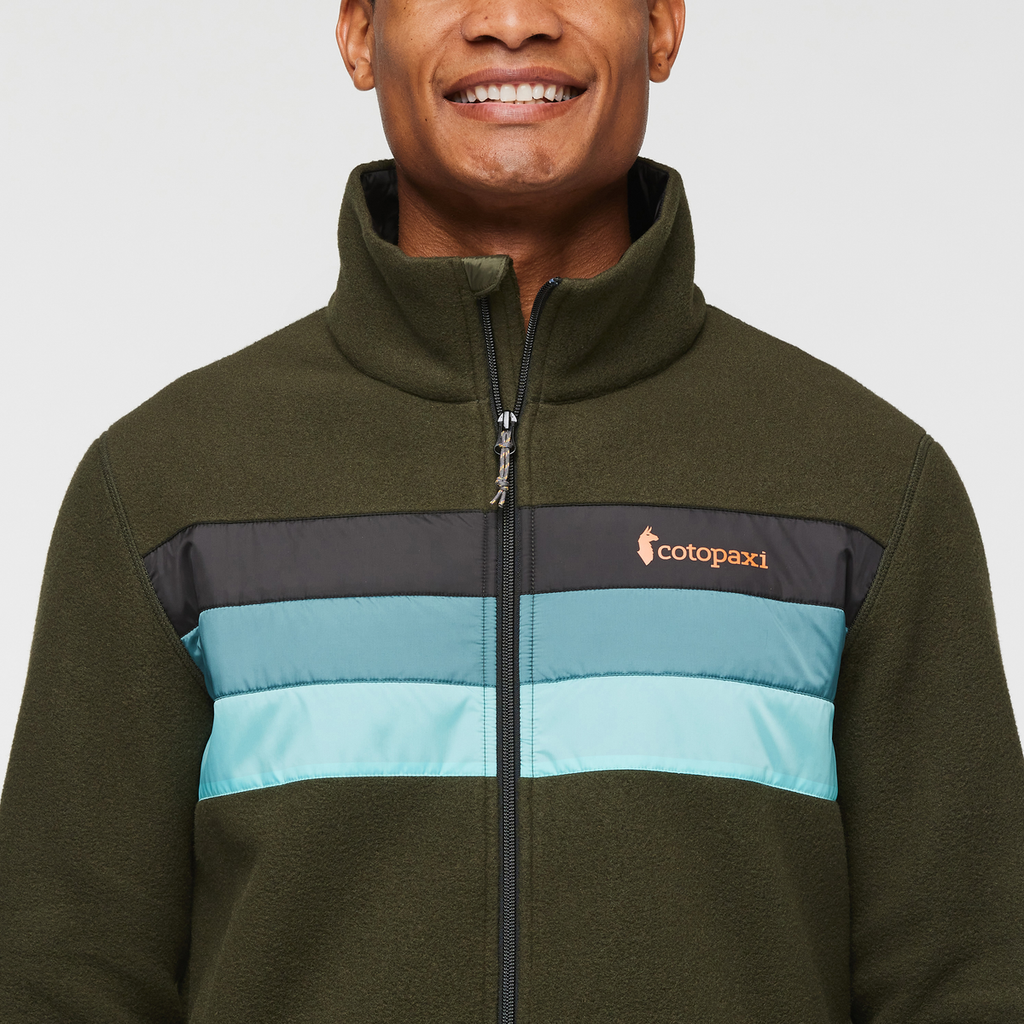 Teca Fleece Full-Zip Jacket - Men's, Night Walk, Model Jason