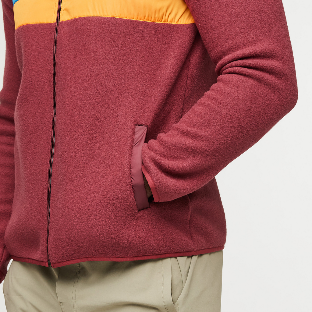 Teca Fleece Full-Zip Jacket - Men's, Turnip Up, Model Jeremy