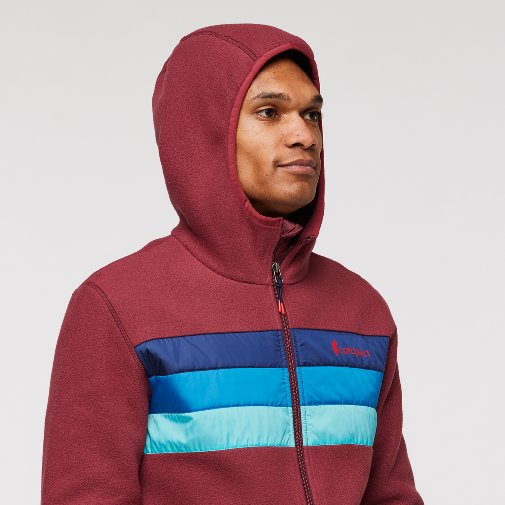 Teca Fleece Hooded Full-Zip Jacket - Men's, Beets Me, Model Jason