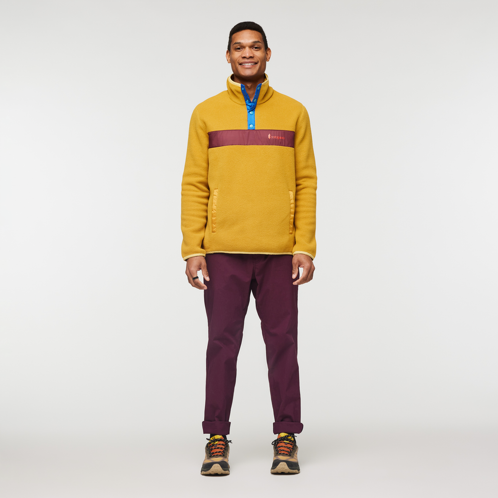Teca Fleece Pullover - Men's, Burger, Model Jason