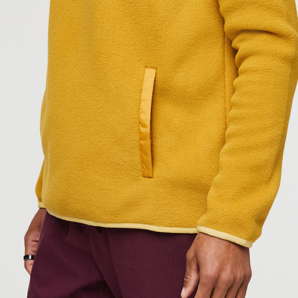 Teca Fleece Pullover - Men's, Burger, Model Jason