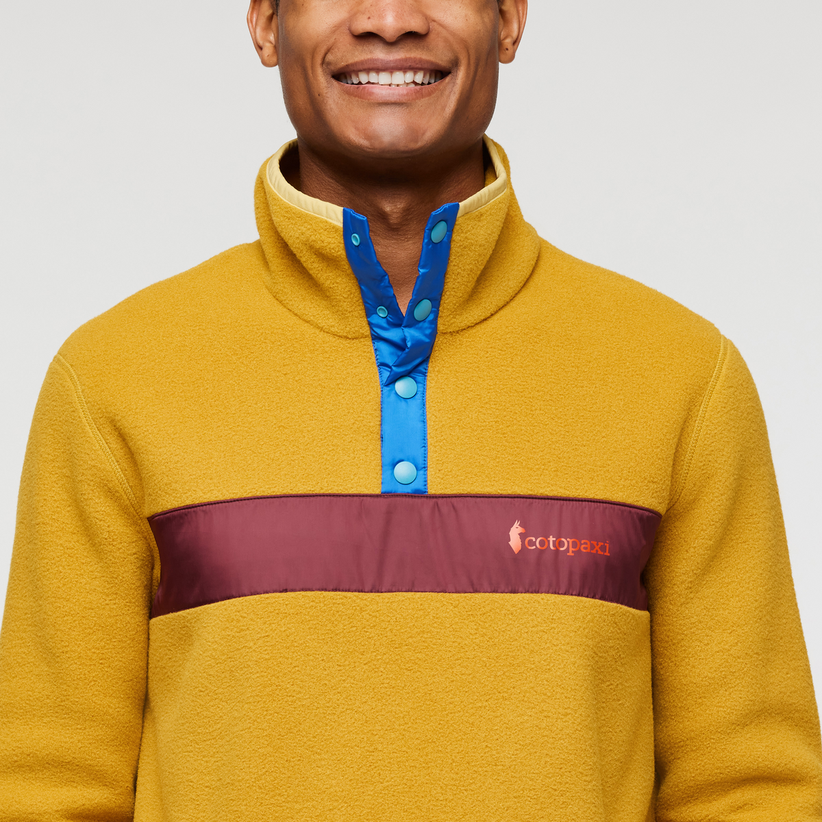 Teca Fleece Pullover - Men's, Burger, Model Jason