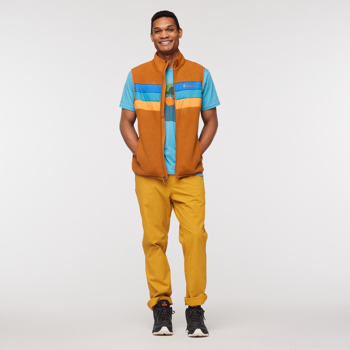 Teca Fleece Vest - Men's, King's Cake, Model Jason