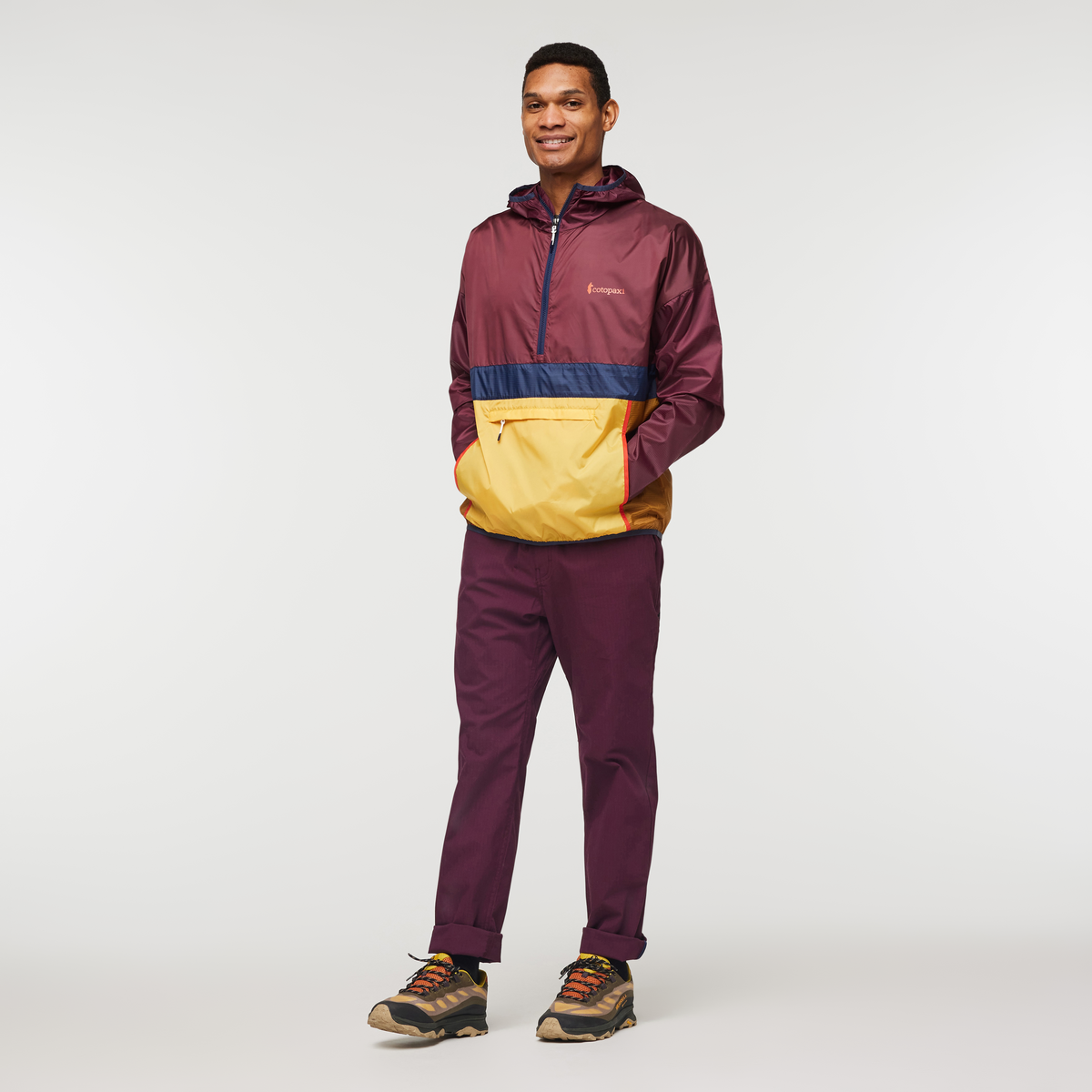 Teca Half-Zip Windbreaker - Men's, Sahara Nights, Model Jason