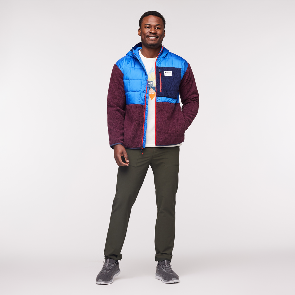 Trico Hybrid Jacket - Men's, Blue Violet/Wine, Model Jeremy