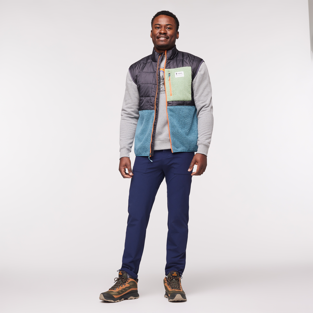 Trico Hybrid Vest - Men's, Graphite/Blue Spruce, Model Jeremy
