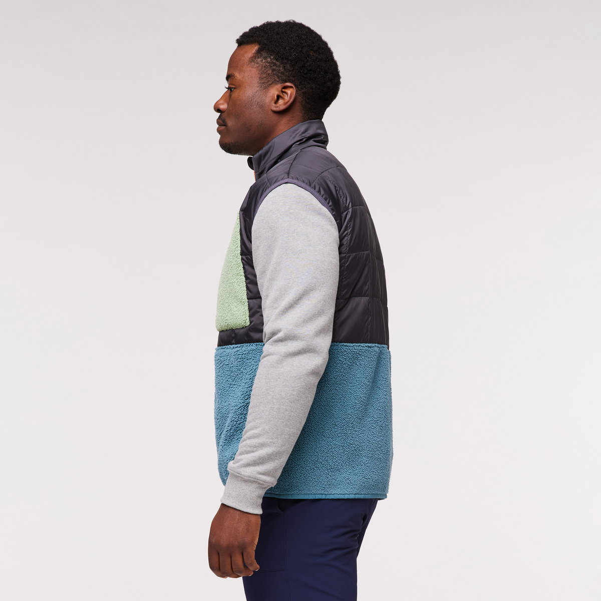 Trico Hybrid Vest - Men's, Graphite/Blue Spruce, Model Jeremy