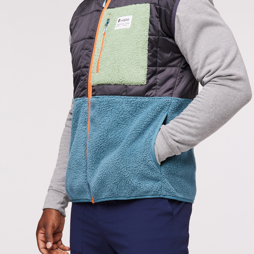 Trico Hybrid Vest - Men's, Graphite/Blue Spruce, Model Jeremy