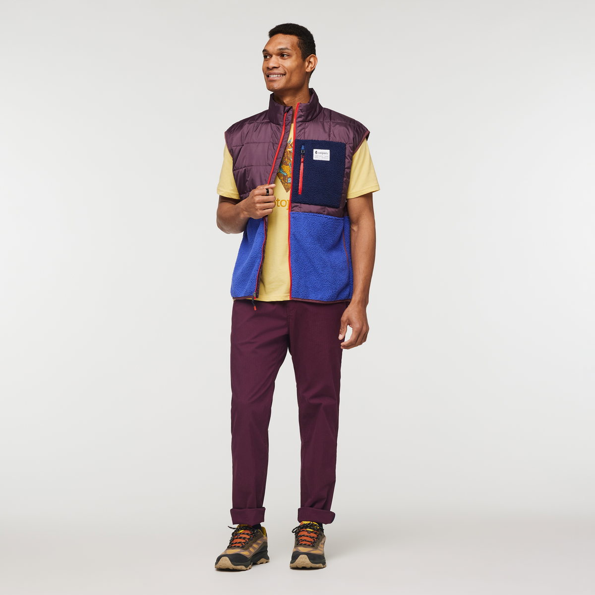 Trico Hybrid Vest - Men's, Wine/Blue Violet, Model Jason