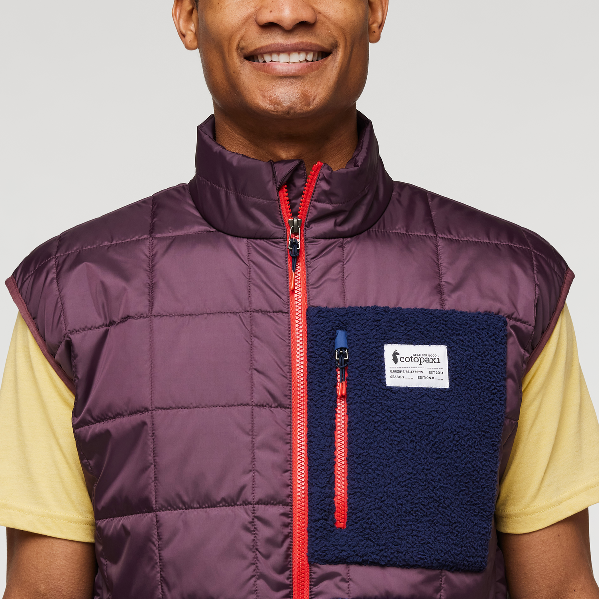 Trico Hybrid Vest - Men's, Wine/Blue Violet, Model Jason