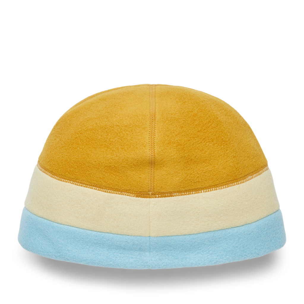Teca Fleece Beanie, Amber Stripes