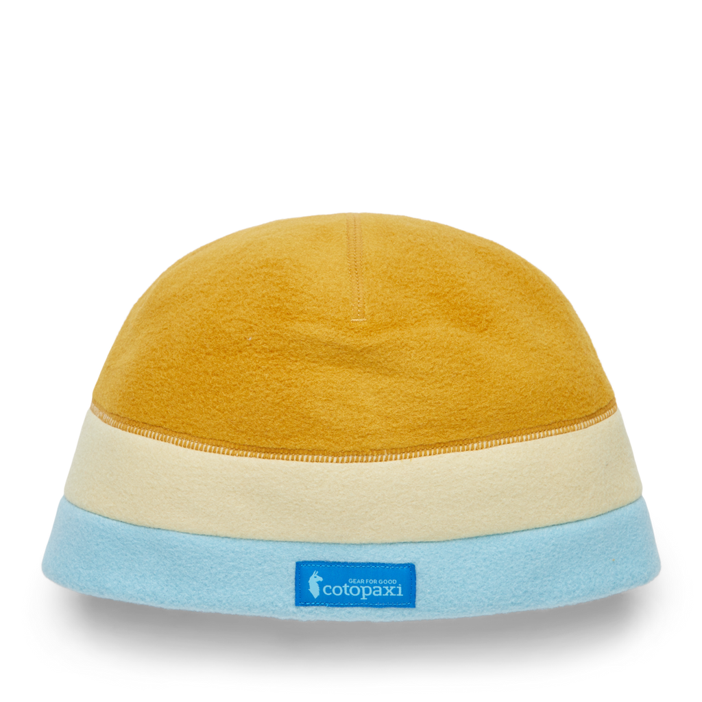 Teca Fleece Beanie, Amber Stripes