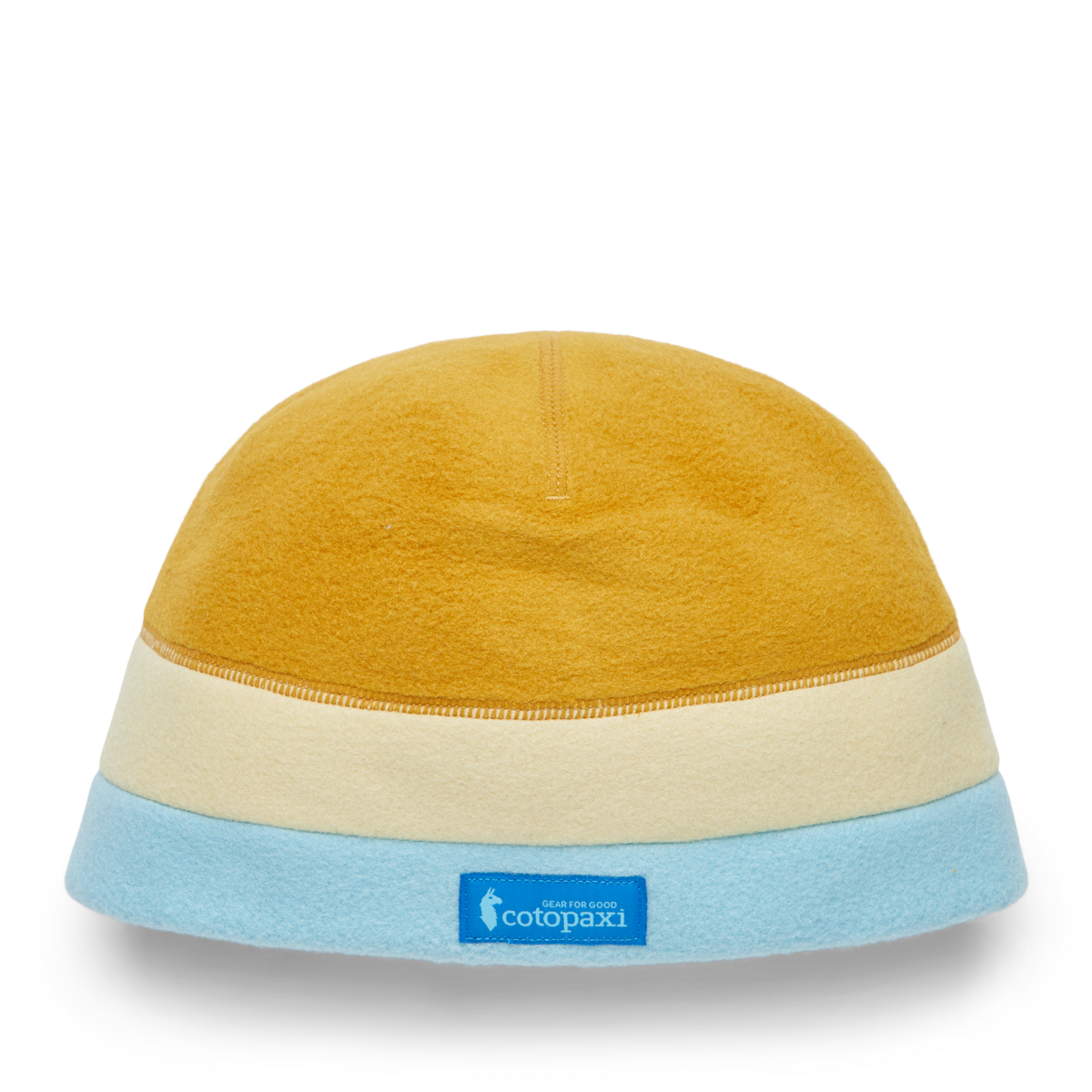 Teca Fleece Beanie, Amber Stripes