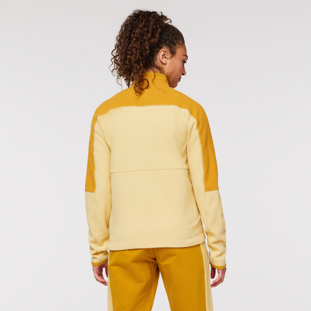 Abrazo Fleece Full-Zip Jacket - Women's, Amber/Wheat, Model London