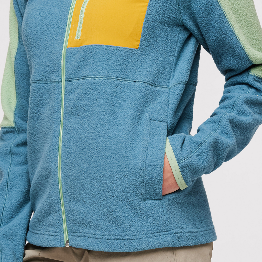 Abrazo Fleece Full-Zip Jacket - Women's, Aspen/Blue Spruce, Model London