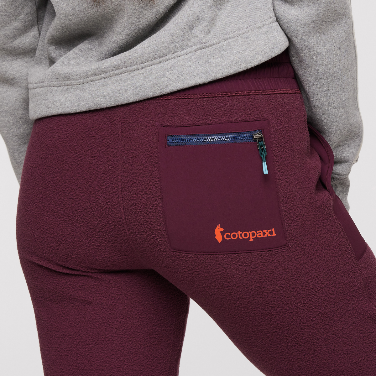 Abrazo Fleece Jogger - Women's, Wine, Model Aya