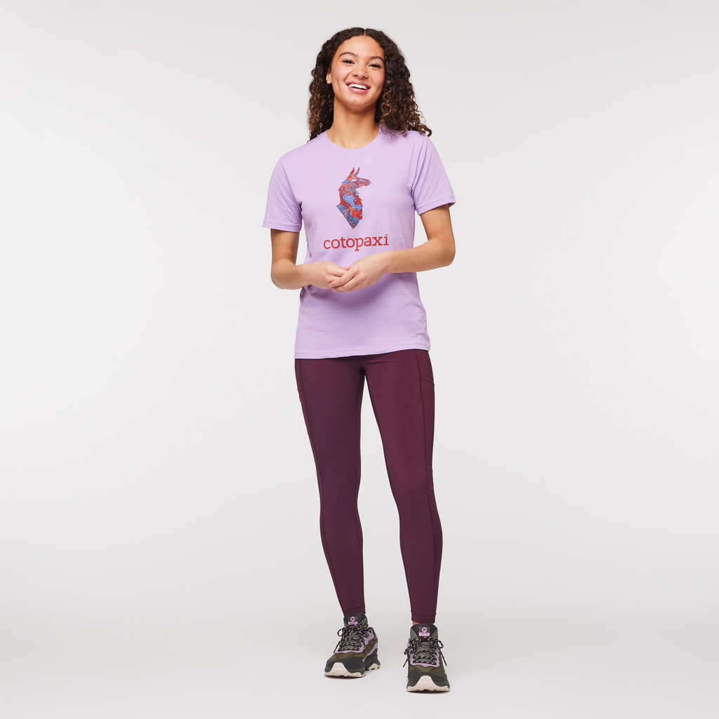 Altitude Llama T-Shirt - Women's, Wisteria, Model London