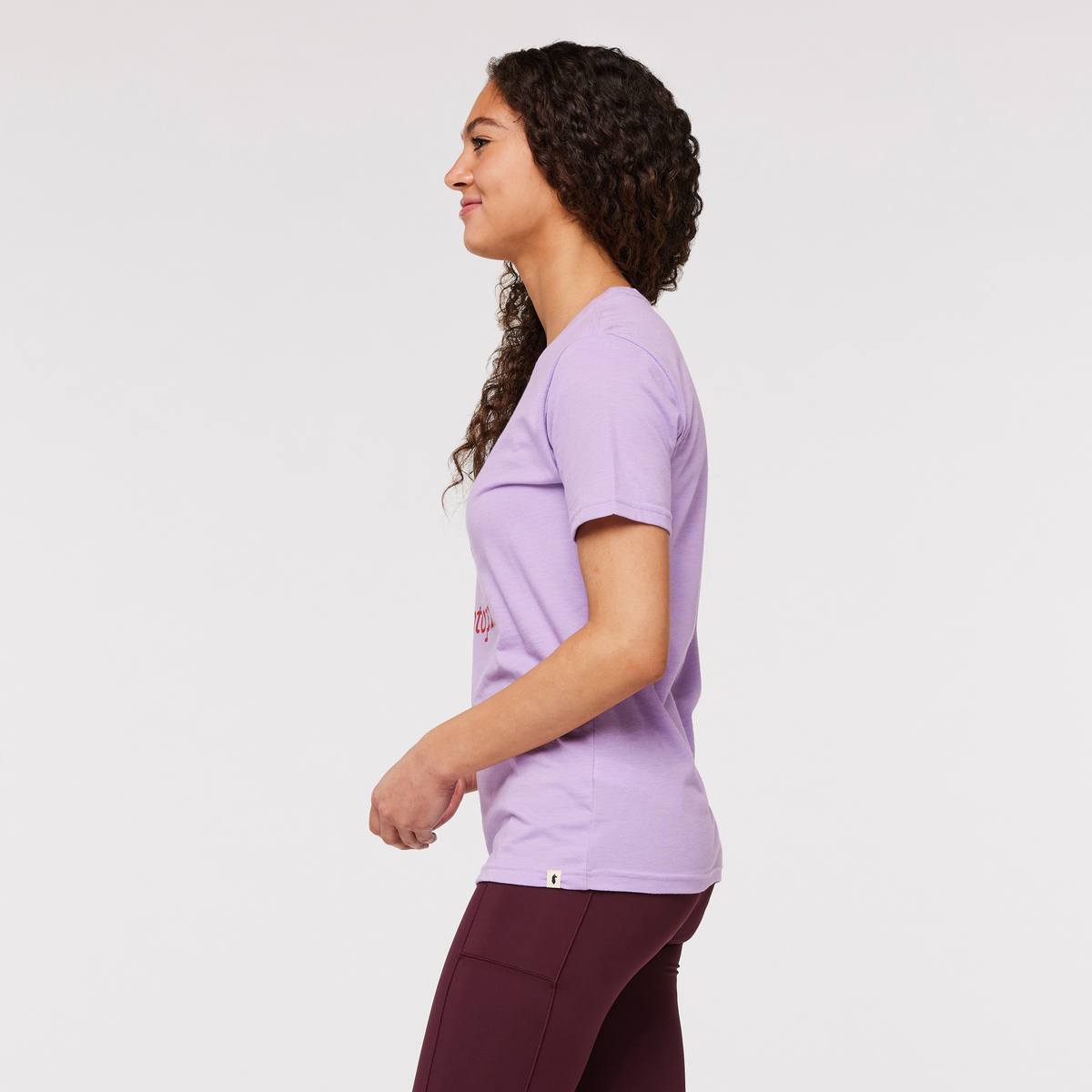 Altitude Llama T-Shirt - Women's, Wisteria, Model London