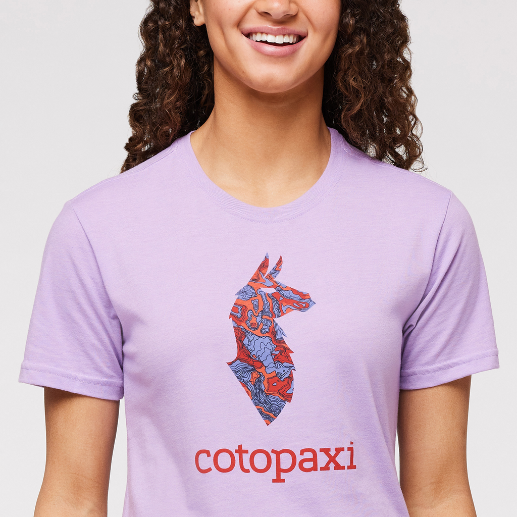 Altitude Llama T-Shirt - Women's, Wisteria, Model London