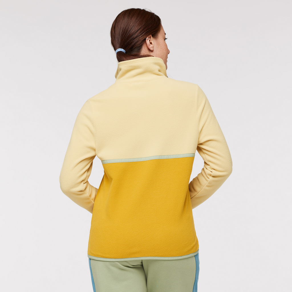 Amado Fleece Pullover - Women's, Wheat/Amber, Model Aya