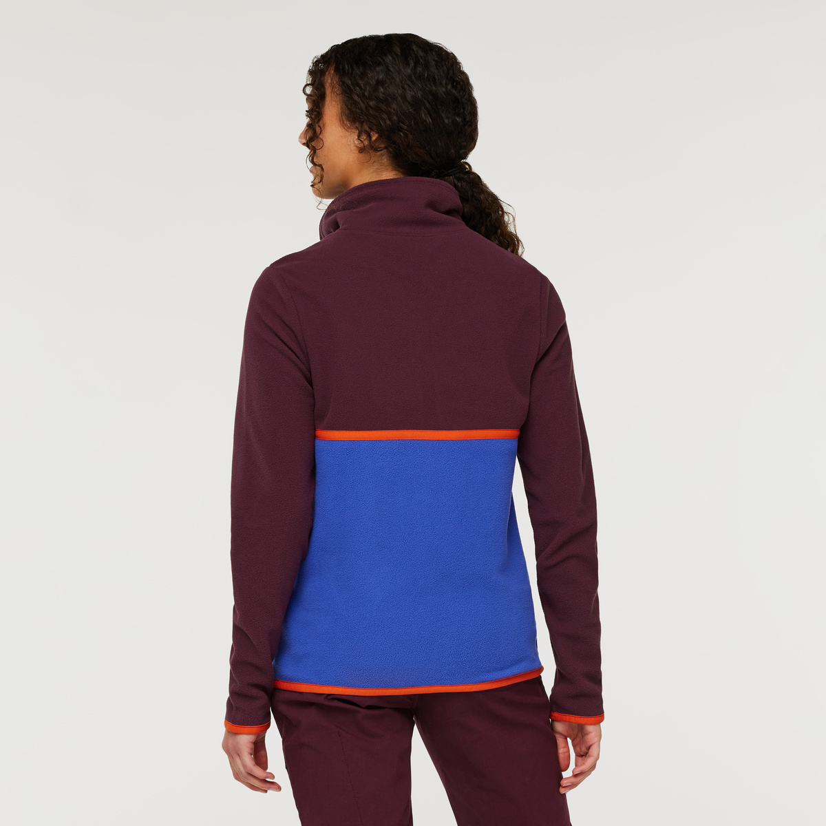 Amado Fleece Pullover - Women's, Wine/Blue Violet, Model London