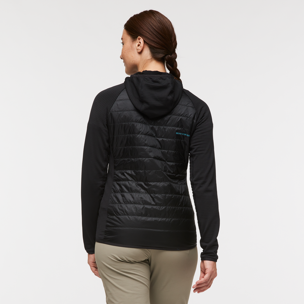 Capa Hybrid Insulated Hooded Jacket - Women's, Black, Model Aya