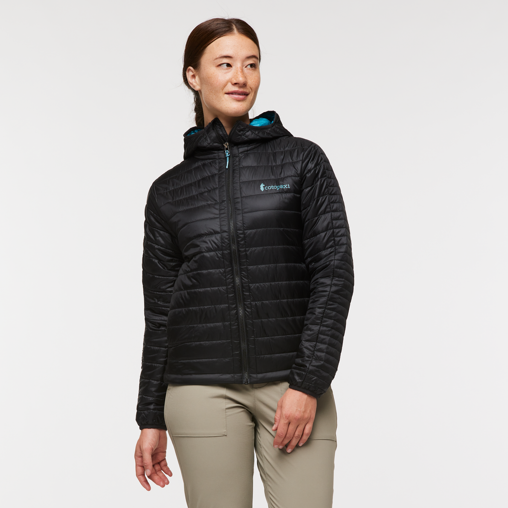 Capa Insulated Hooded Jacket - Women's, Cotopaxi Black, Model Aya