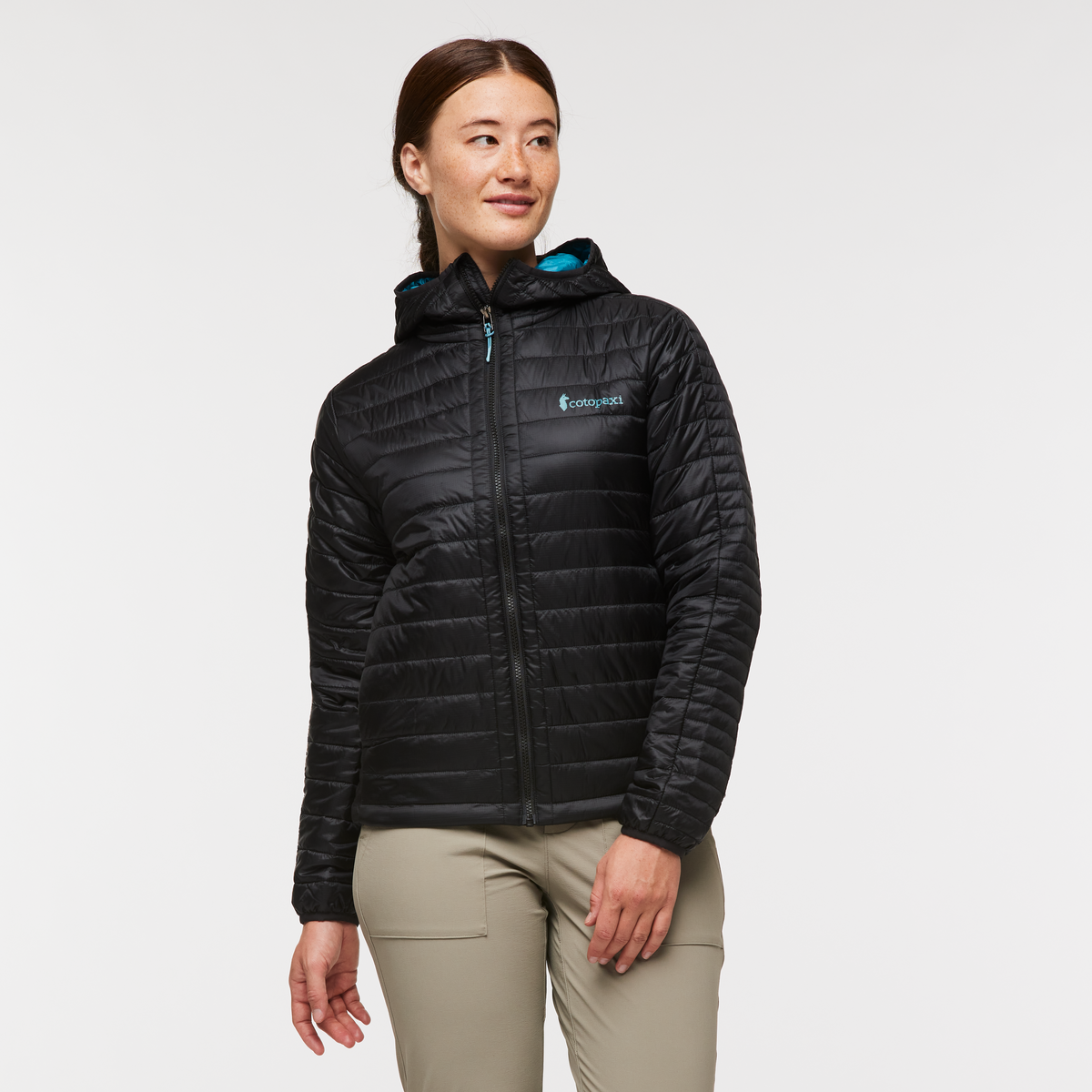 Capa Insulated Hooded Jacket - Women's, Cotopaxi Black, Model Aya