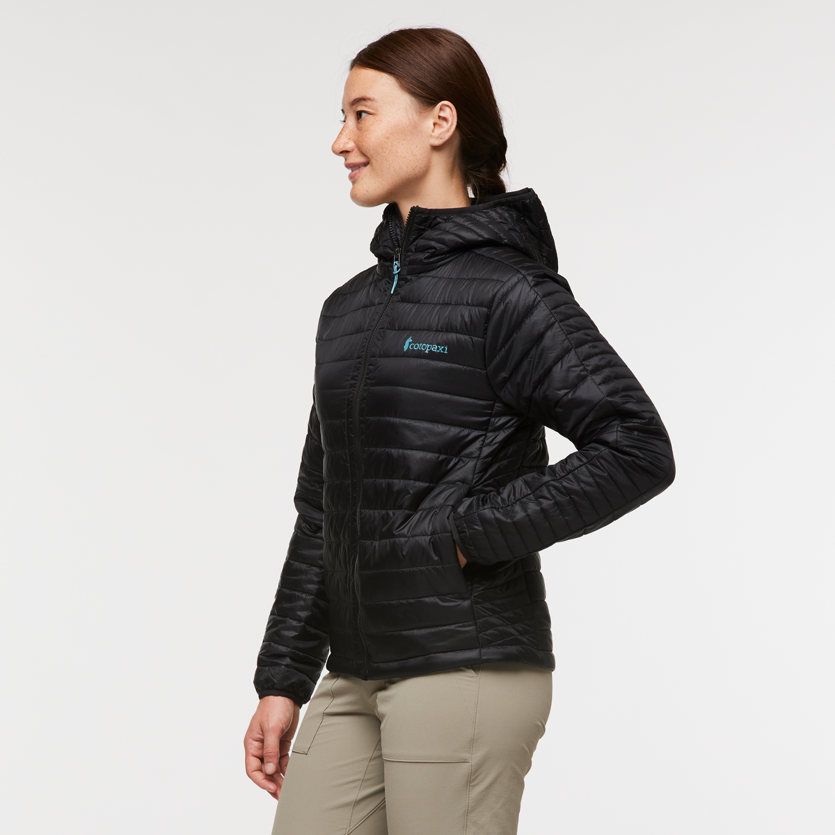 Capa Insulated Hooded Jacket - Women's, Cotopaxi Black, Model Aya