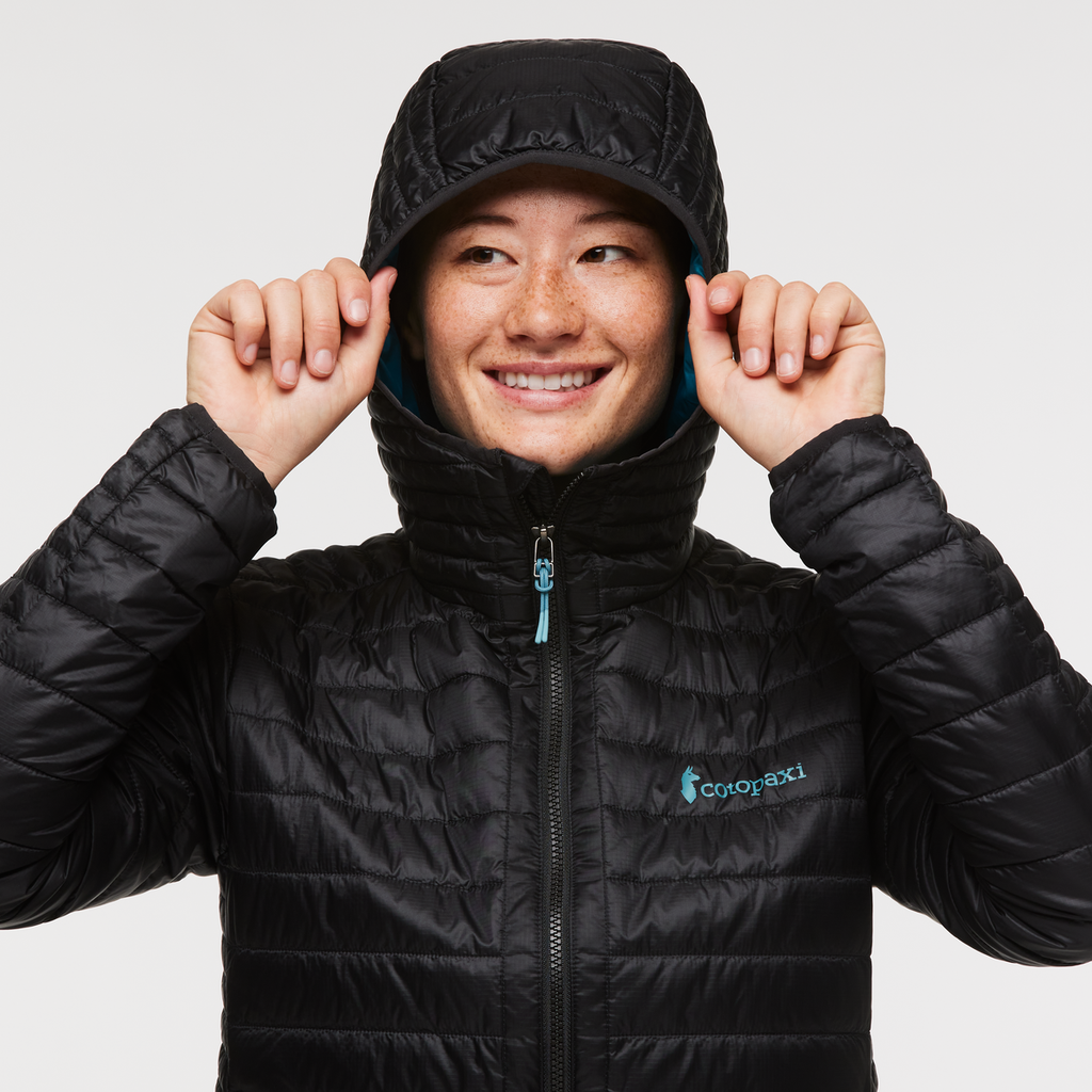 Capa Insulated Hooded Jacket - Women's, Cotopaxi Black, Model Aya